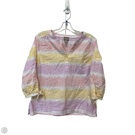 Top Long Sleeve By Chicos In Multi-colored, Size: 8