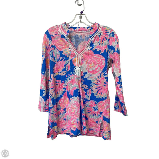 Top Long Sleeve Designer By Lilly Pulitzer In Multi-colored, Size: Xs