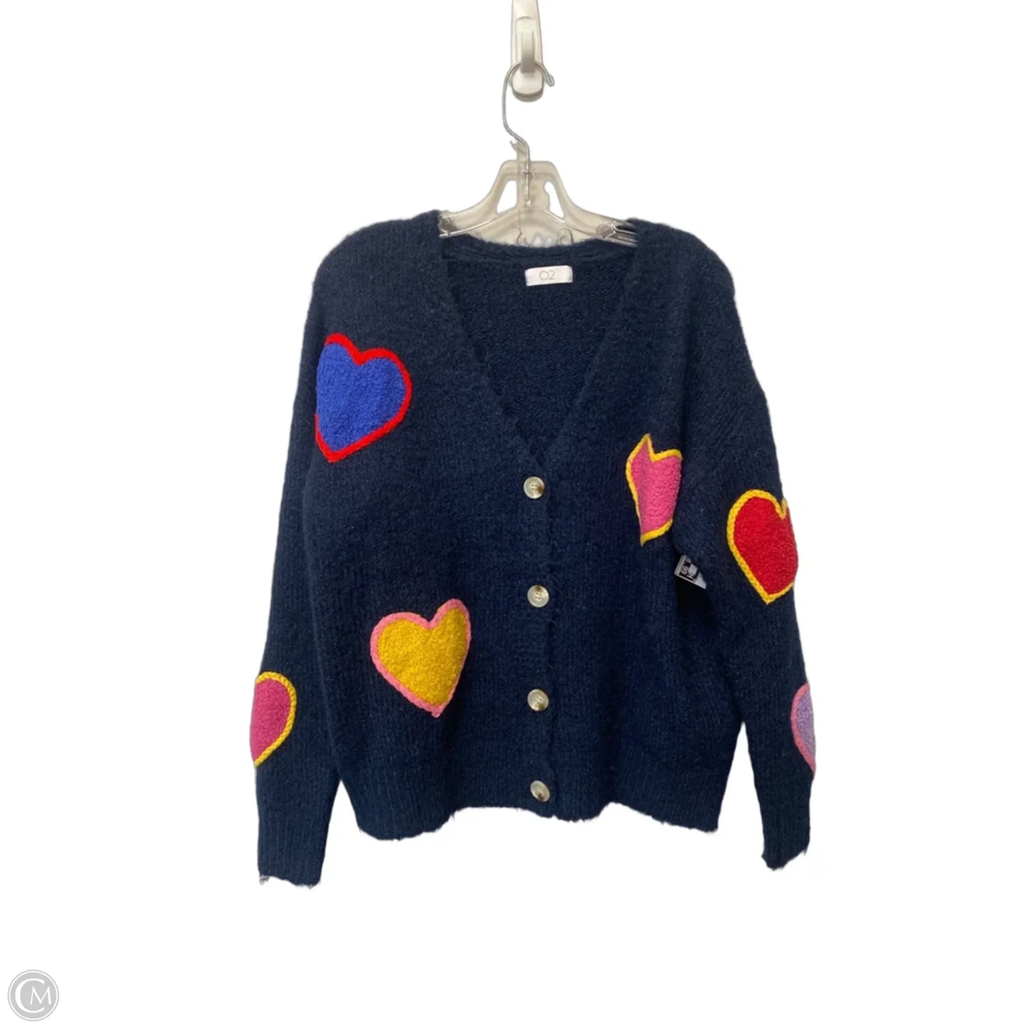 Sweater Cardigan By Cmb In Navy, Size: M