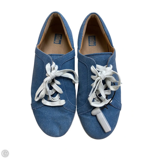 Shoes Sneakers By Fitflop In Blue, Size: 7