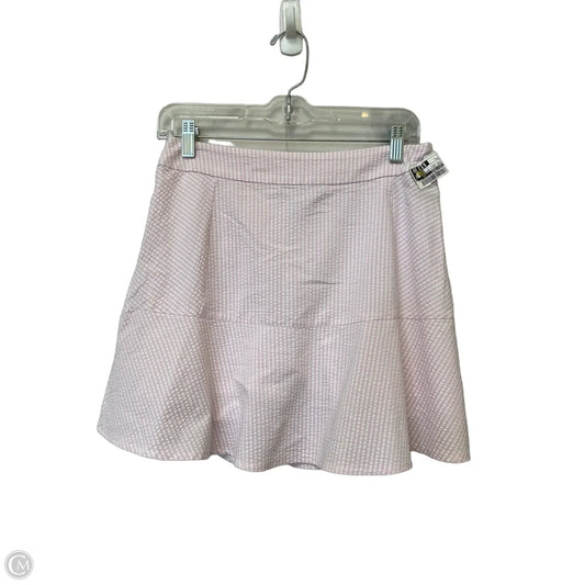Skirt Mini & Short By Ralph Lauren In Pink & White, Size: L
