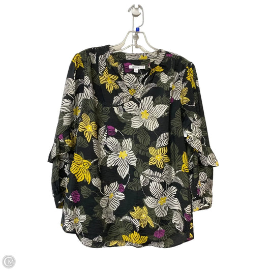 Top Long Sleeve By Chicos In Multi-colored, Size: 0