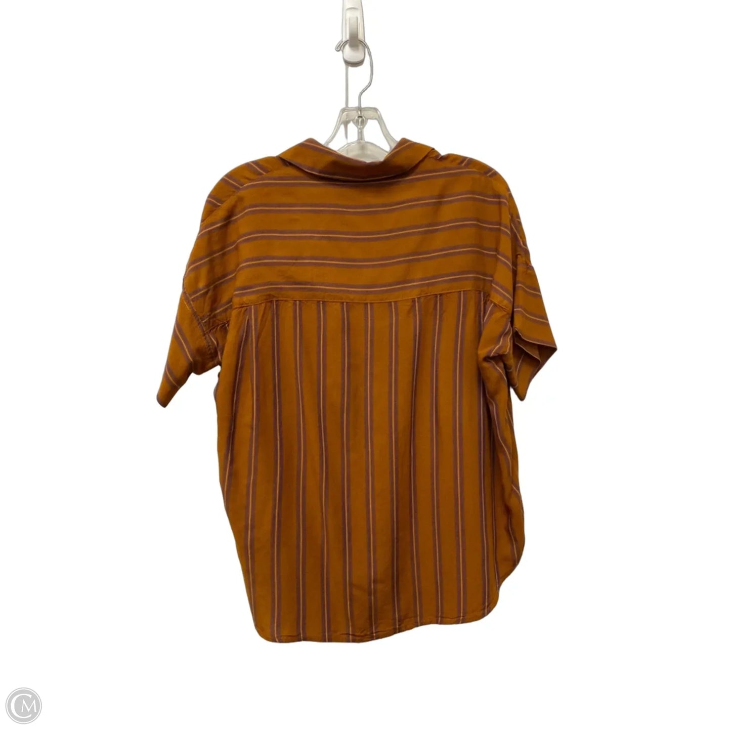 Top Short Sleeve By Bohme In Brown, Size: S
