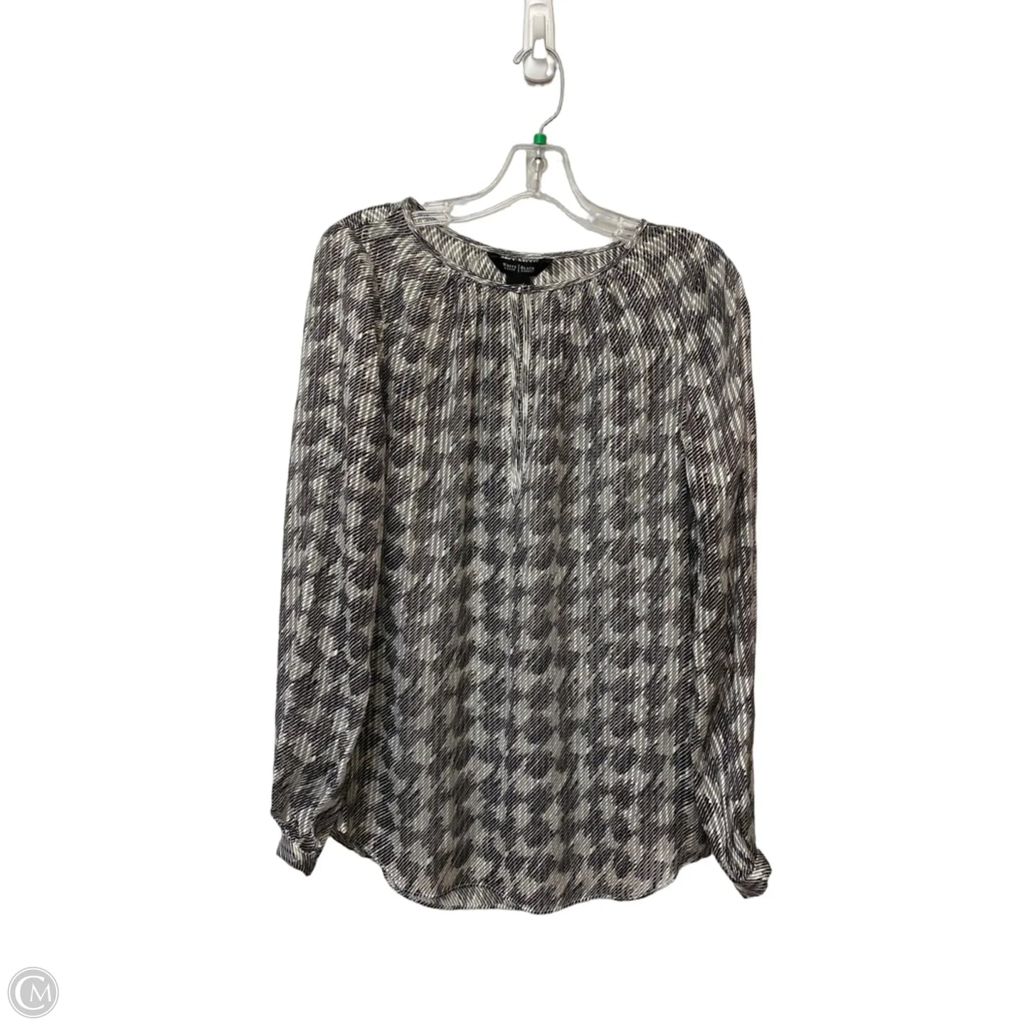 Top Long Sleeve By White House Black Market In Black & White, Size: 2