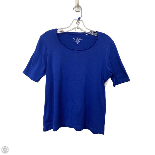 Top Short Sleeve By Chicos In Blue, Size: M