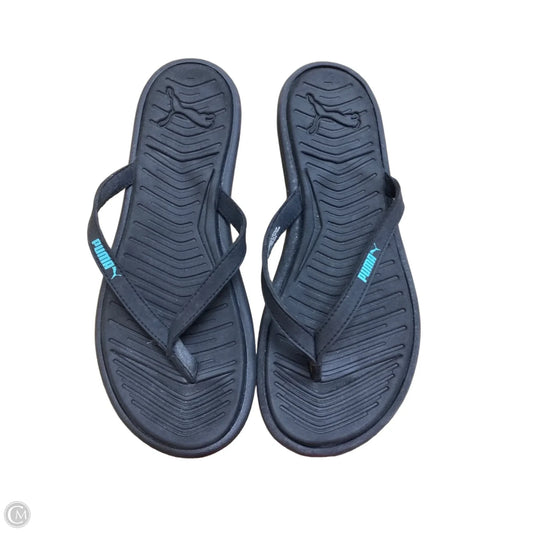 Shoes Flats By Puma In Black, Size: 9