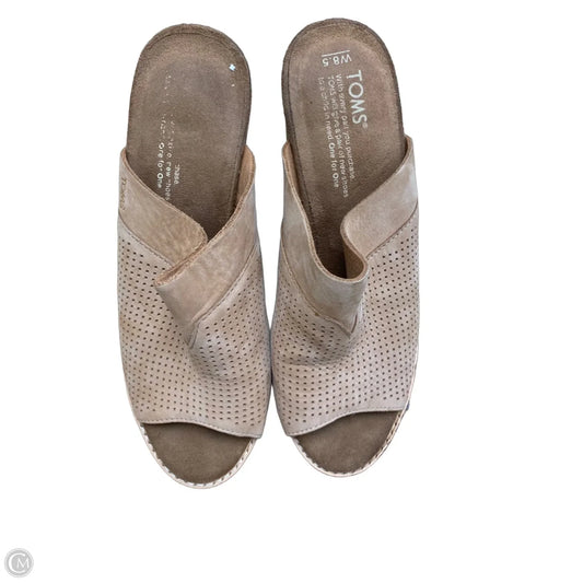 Shoes Heels Block By Toms In Tan, Size: 8.5