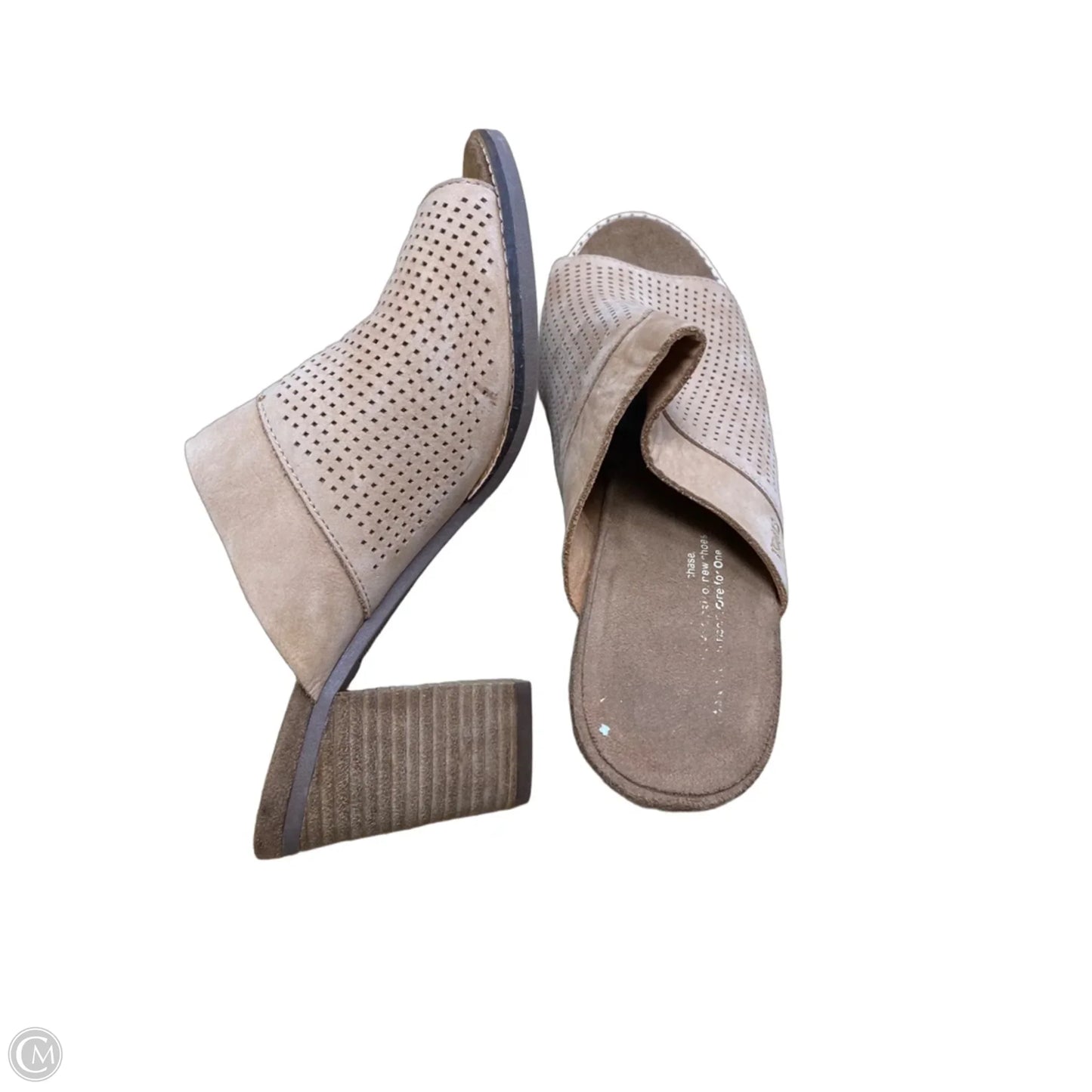 Shoes Heels Block By Toms In Tan, Size: 8.5