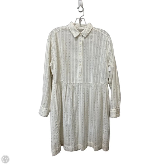 Dress Casual Midi By Loft In White, Size: S