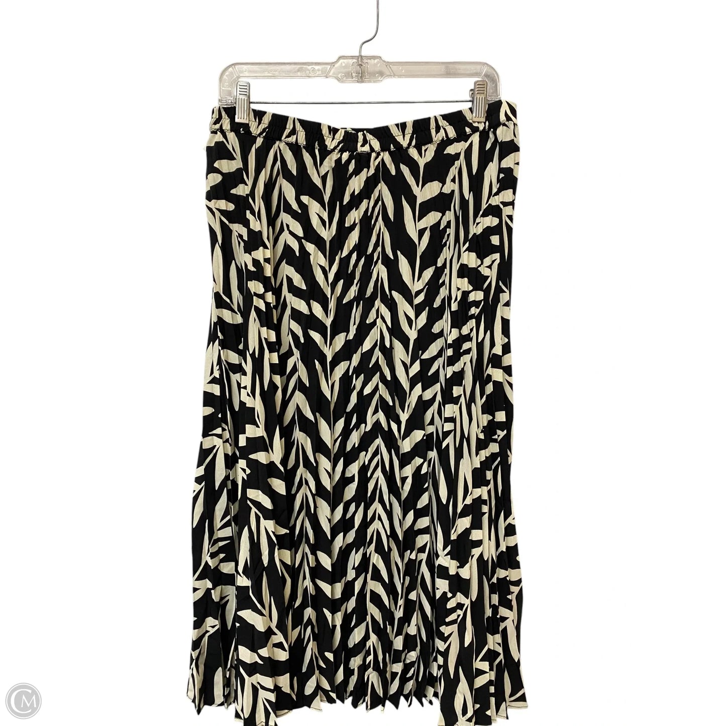 Skirt Midi By Skies Are Blue In Black & White, Size: L