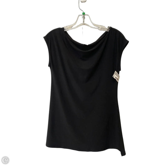 Top Short Sleeve By White House Black Market In Black, Size: M