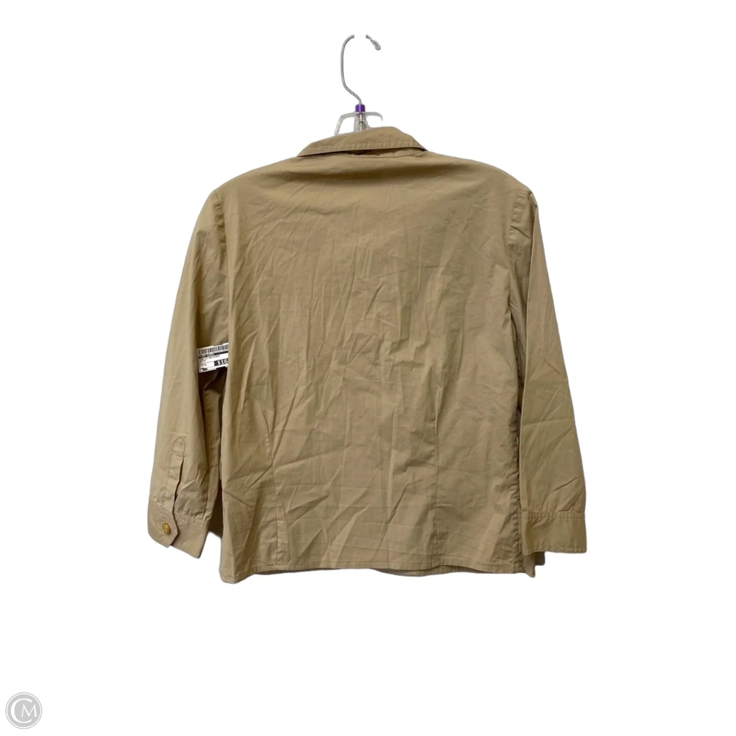 Top Long Sleeve Designer By Tory Burch In Beige, Size: 4