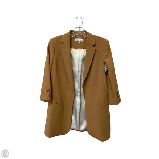 Blazer By Calvin Klein In Tan, Size: 8