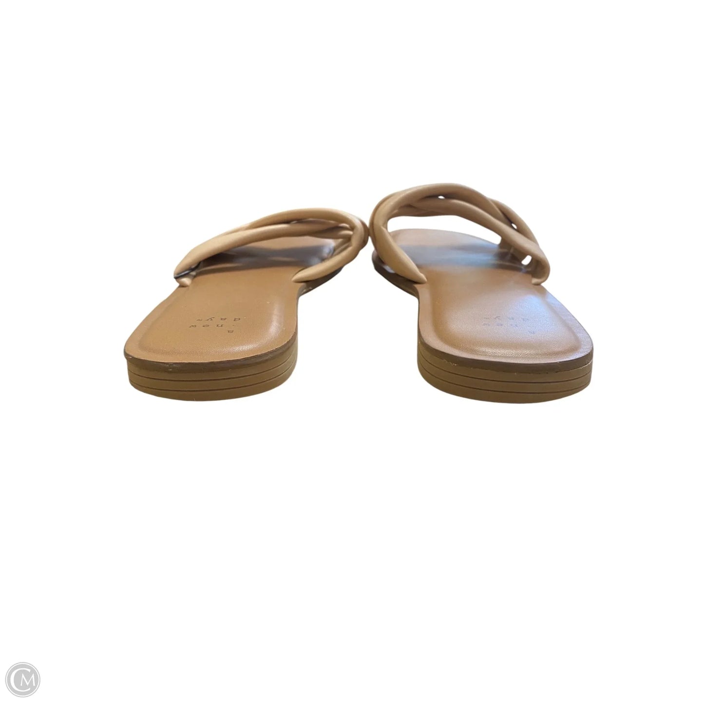 Sandals Flats By A New Day In Beige, Size: 9.5
