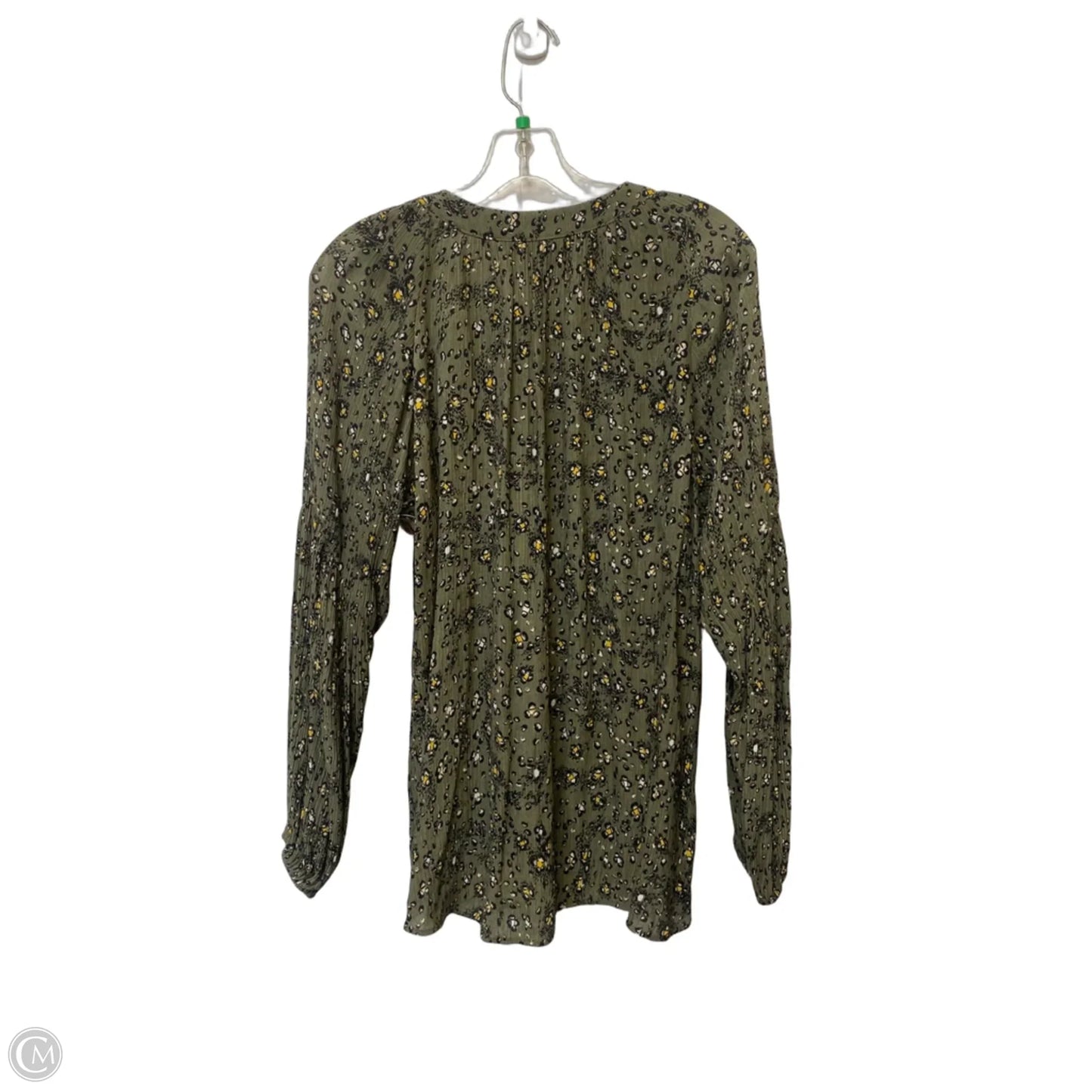 Top Long Sleeve By White House Black Market In Green, Size: S