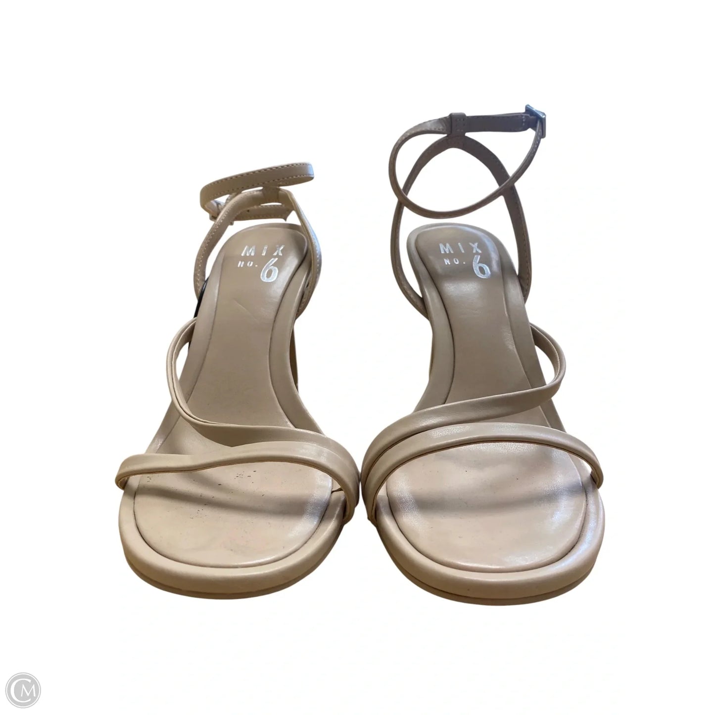 Shoes Heels Block By Mix No 6 In Cream, Size: 6