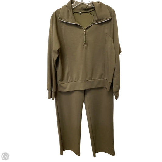 Pants Set 2pc By Clothes Mentor In Green, Size: L
