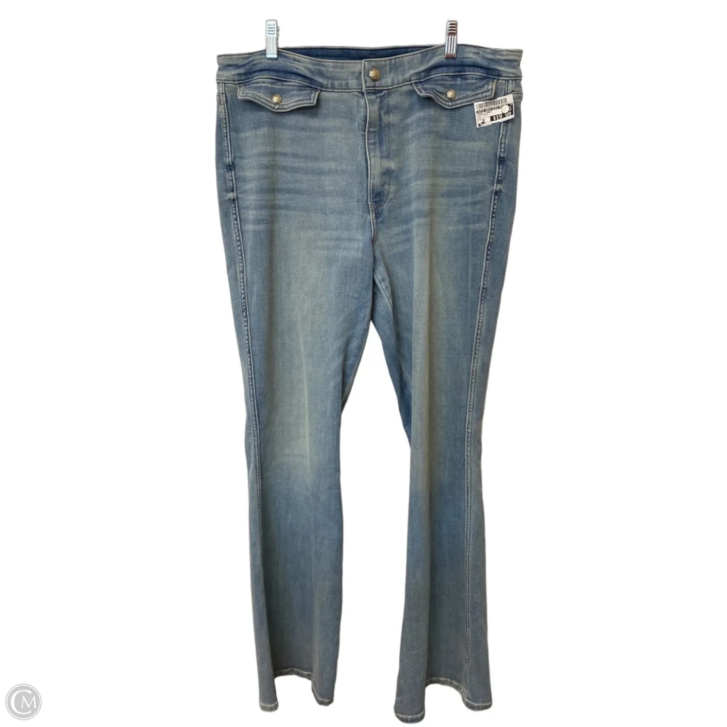 Jeans Flared By White House Black Market In Blue Denim, Size: 16
