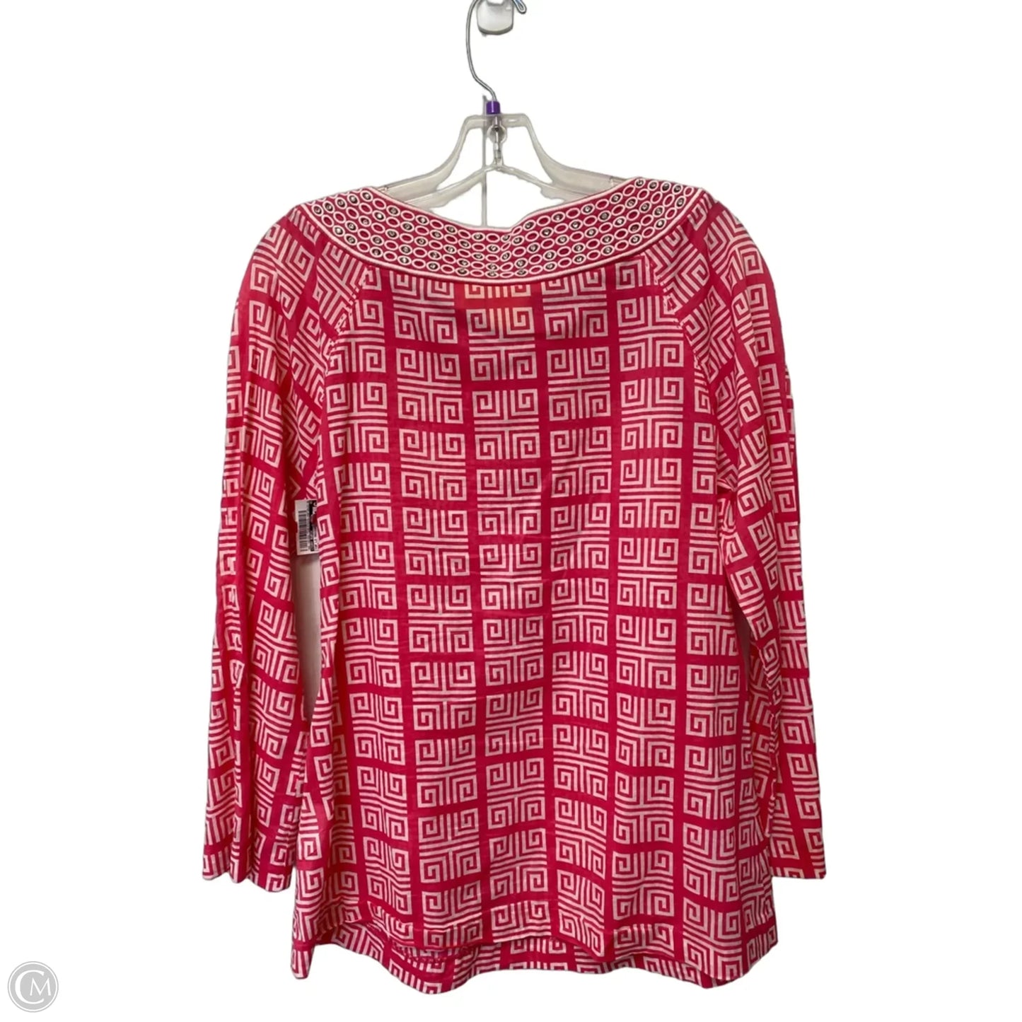 Top Long Sleeve Designer By Tory Burch In Pink, Size: 12