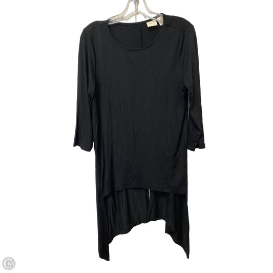 Top Long Sleeve By Chicos In Black, Size: M