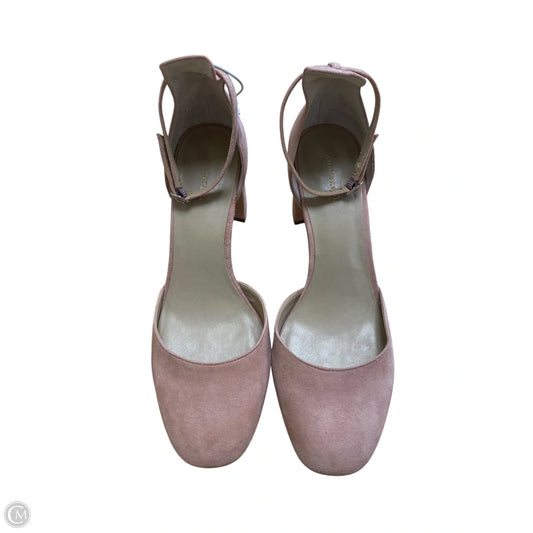 Shoes Heels Block By Ann Taylor In Pink, Size: 8