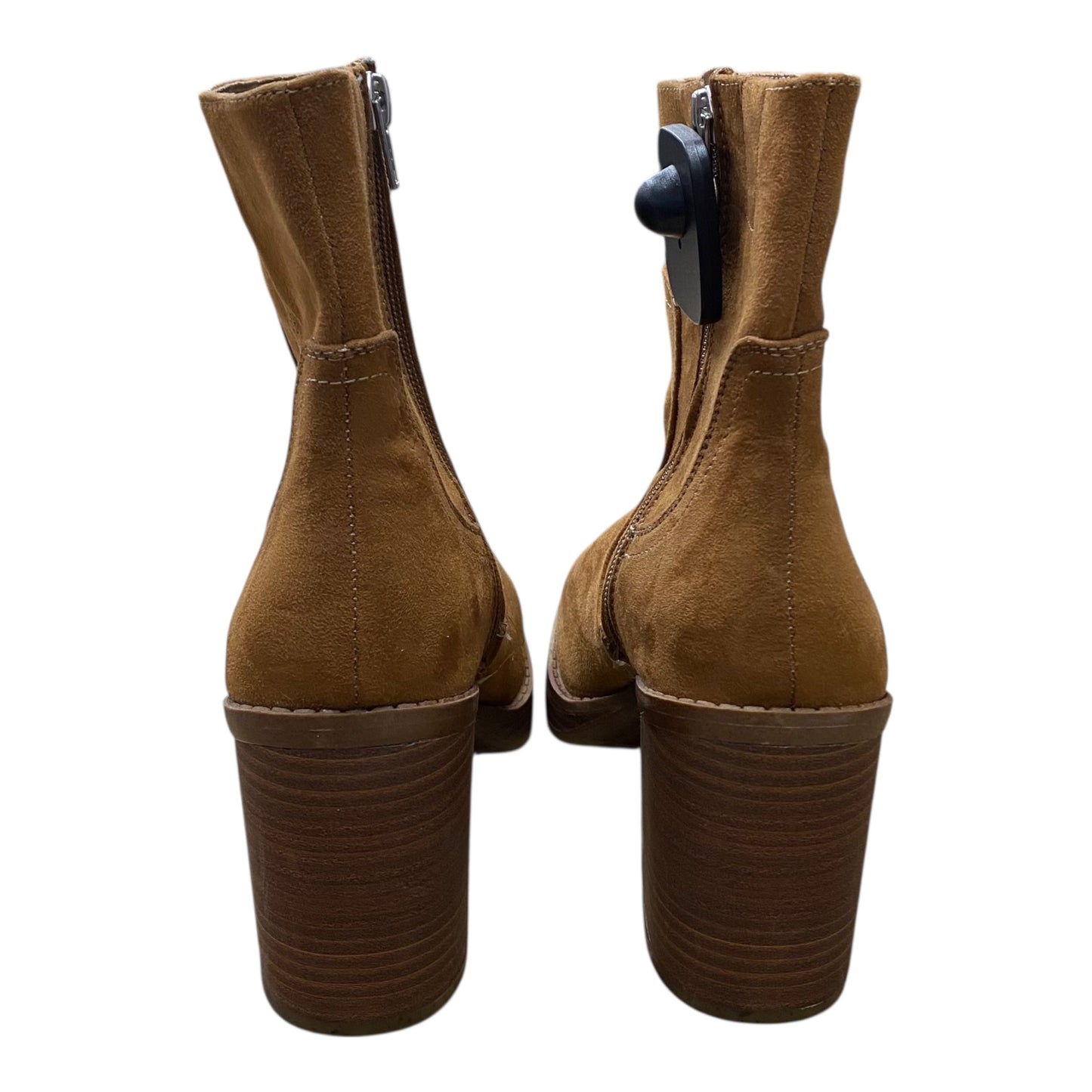Boots Ankle Heels By Universal Thread In Brown, Size:7