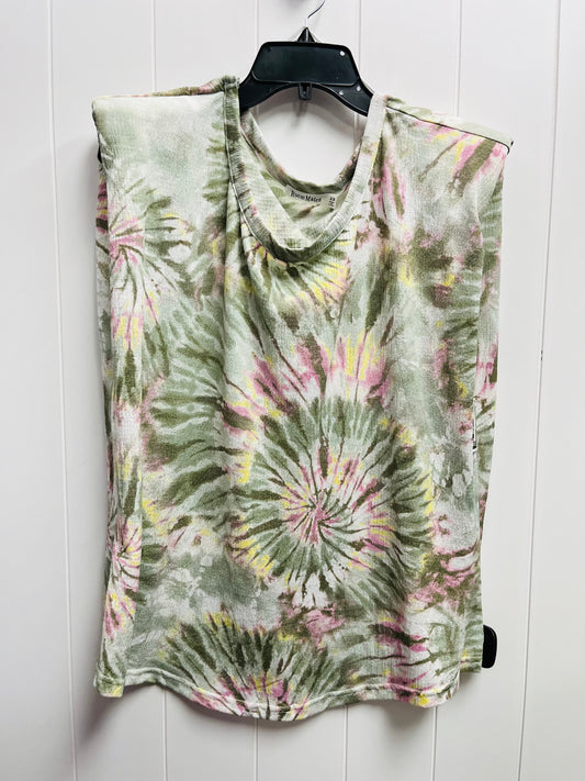 Green & Pink Top Short Sleeve Clothes Mentor, Size 2x