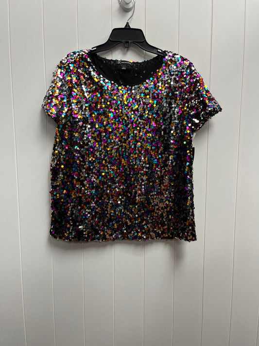 Black & Pink Top Short Sleeve Inc, Size L