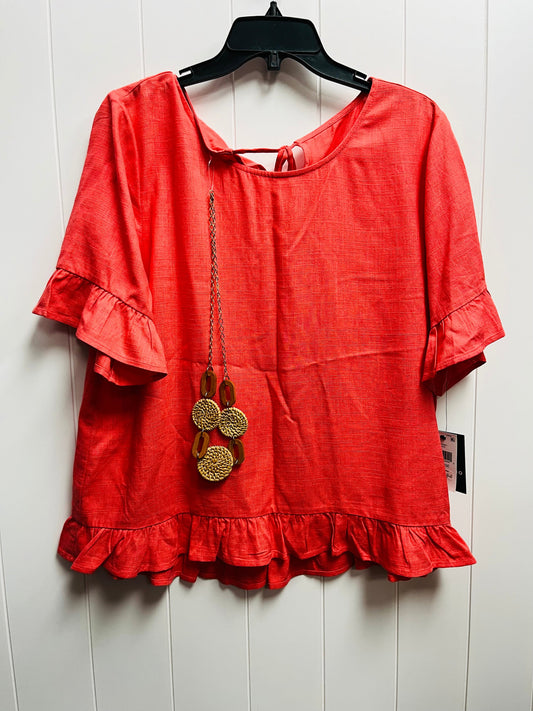 Coral Top Short Sleeve In Studio, Size L