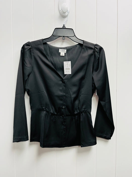 Black Blouse Long Sleeve J. Crew, Size 0