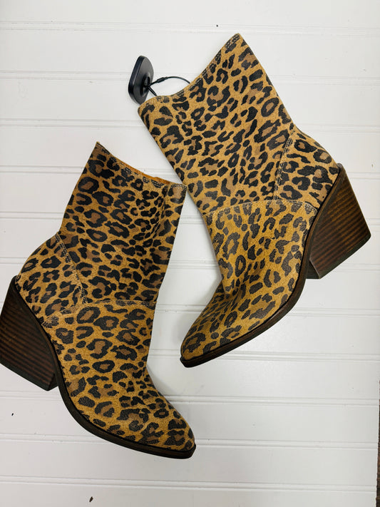 Boots Rain By J. Crew In Animal Print, Size: 8