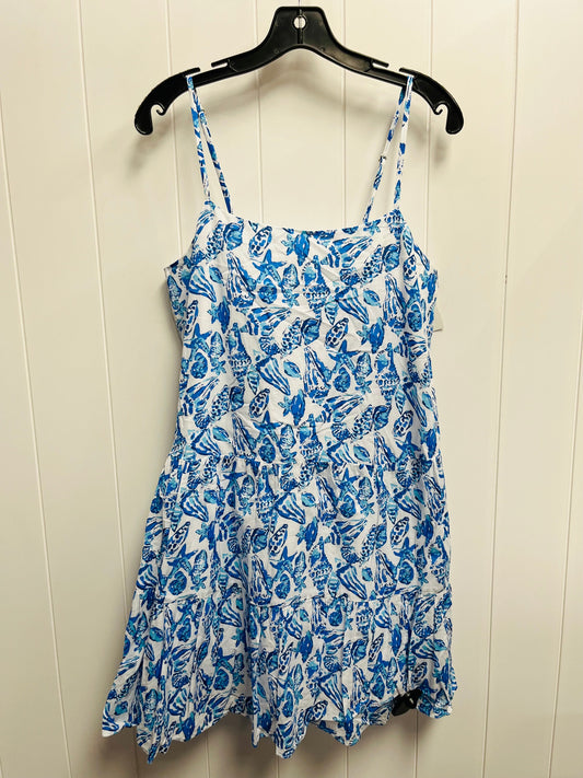 Dress Casual Short By Lilly Pulitzer In Blue & White, Size: M