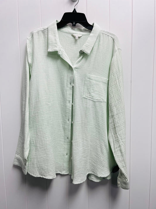 Top Long Sleeve By Lucky Brand In Green, Size: Xl