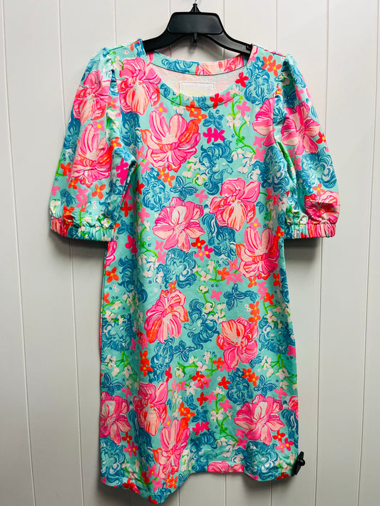 Dress Casual Short By Lilly Pulitzer In Blue & Orange, Size: M