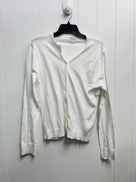 Sweater Cardigan By J. Crew In White, Size: L