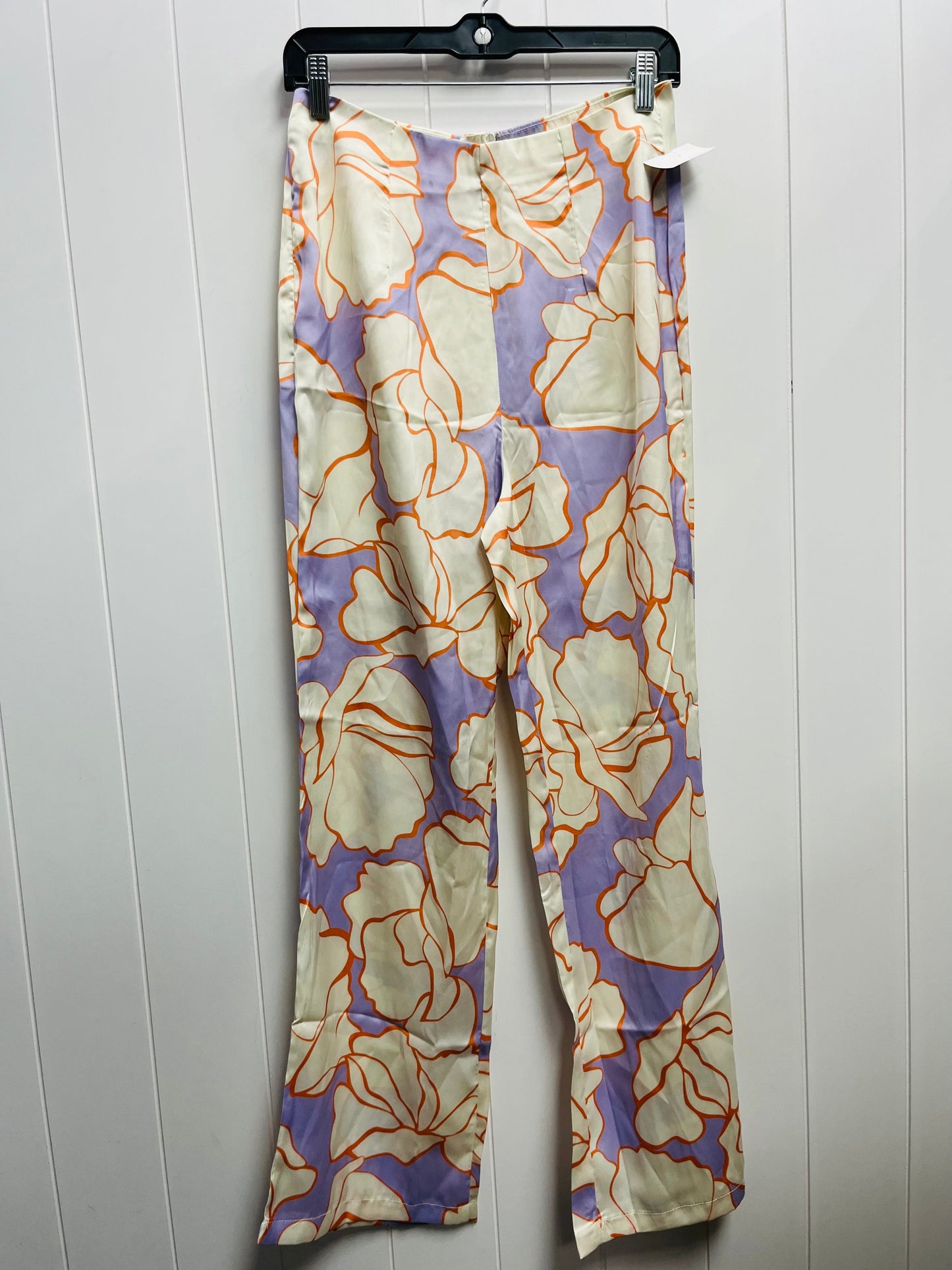 Pants Set 2pc By LYWM WOMAN  In Orange & Purple, Size: M