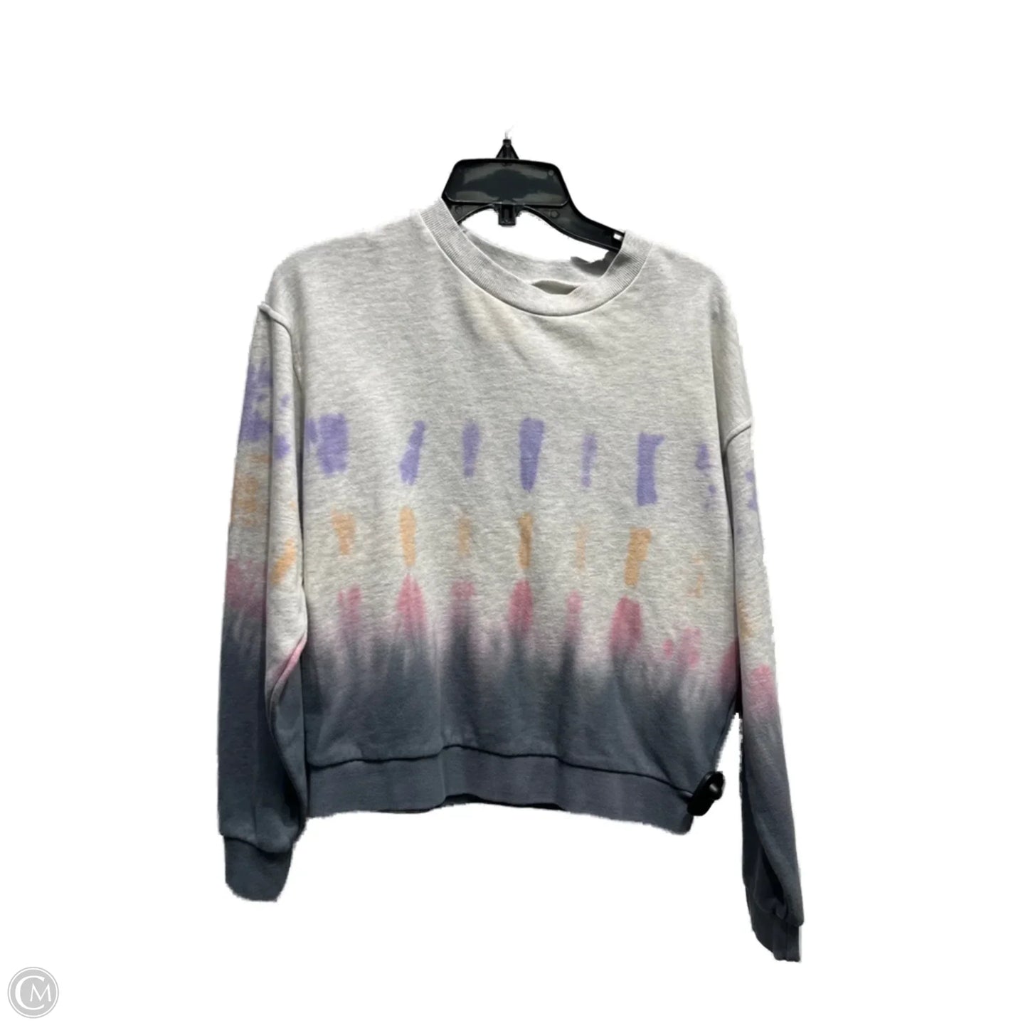 Sweatshirt Crewneck By Blanknyc In Grey & Purple, Size: S