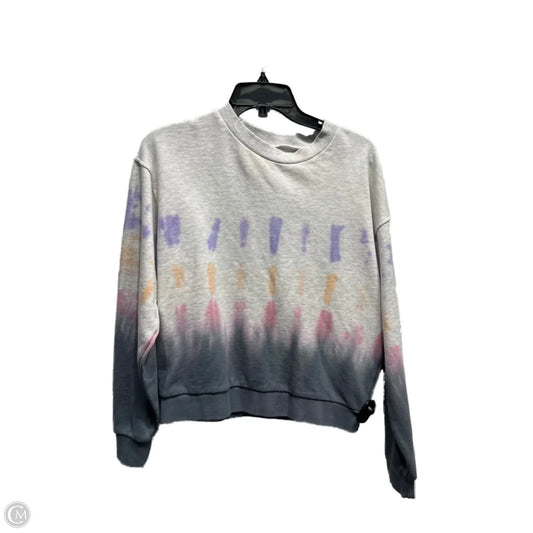 Sweatshirt Crewneck By Blanknyc In Grey & Purple, Size: S