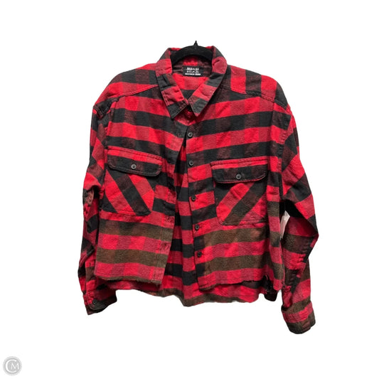 Top Long Sleeve By JOLIE & JOY In Black & Red, Size: M