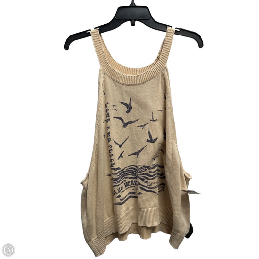 Top Sleeveless By Pilcro In Tan, Size: Xl
