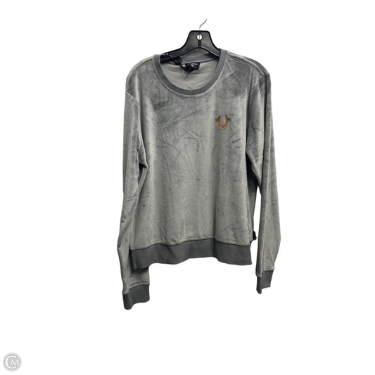 Top Long Sleeve By True Religion In Grey, Size: L