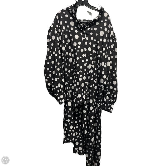 Tunic Long Sleeve By Ashley Stewart In Black & White, Size: 22