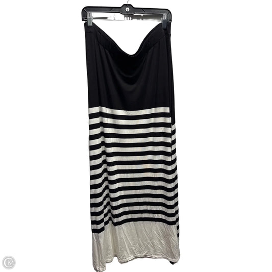 Skirt Maxi By Lane Bryant In Black & White, Size: 18