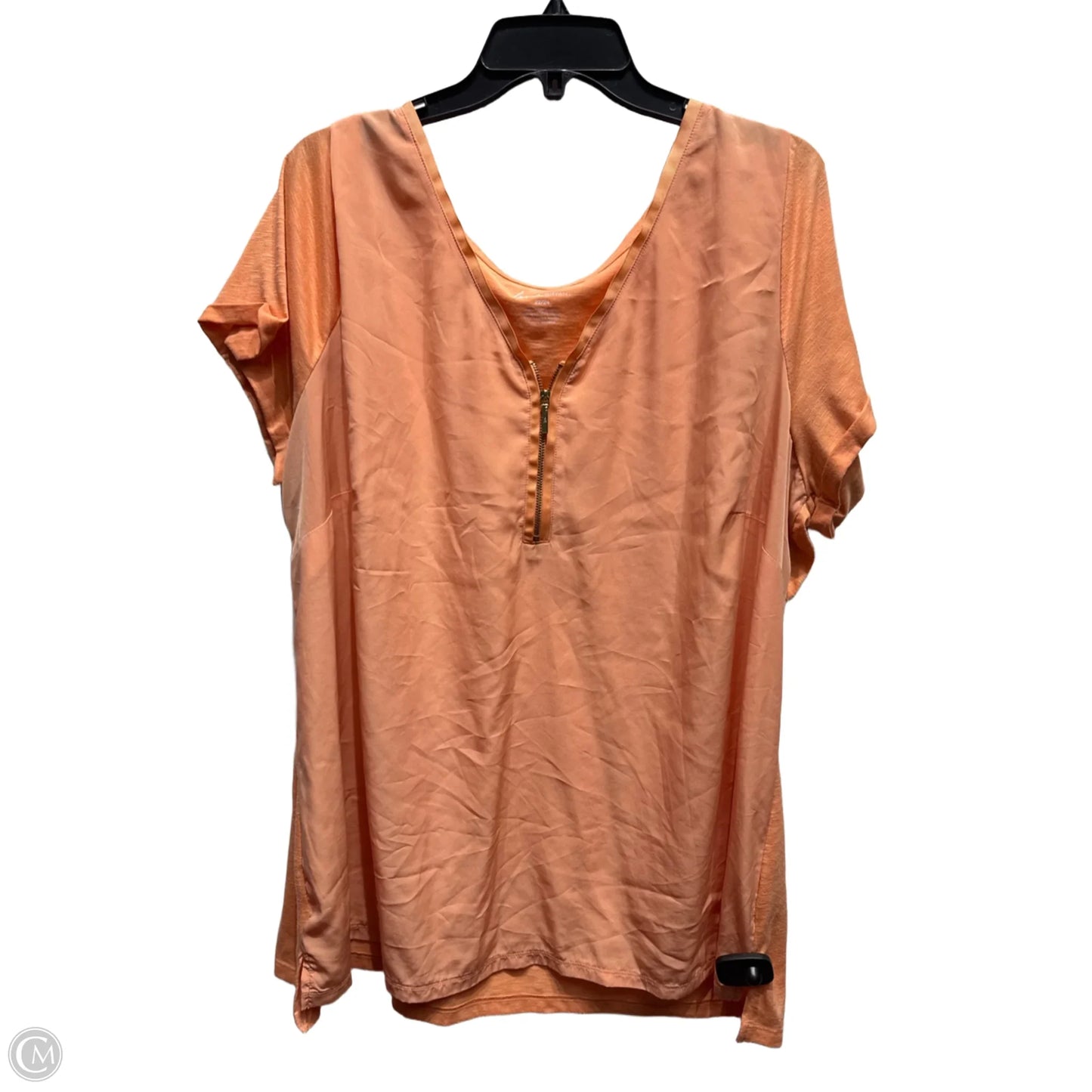 Top Short Sleeve By Lane Bryant In Orange, Size: 22