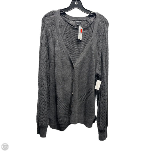 Sweater Cardigan By Torrid In Grey, Size: 2x