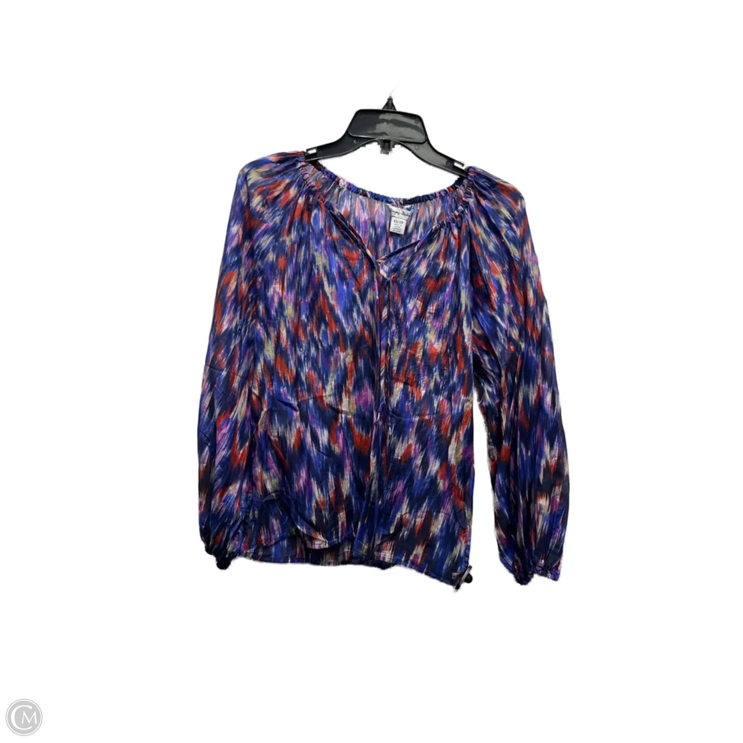 Top Long Sleeve By Tommy Bahama In Blue & Red, Size: Xs