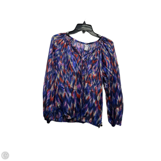 Top Long Sleeve By Tommy Bahama In Blue & Red, Size: Xs