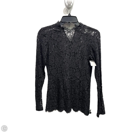 Top Long Sleeve By H&m In Black, Size: Xs