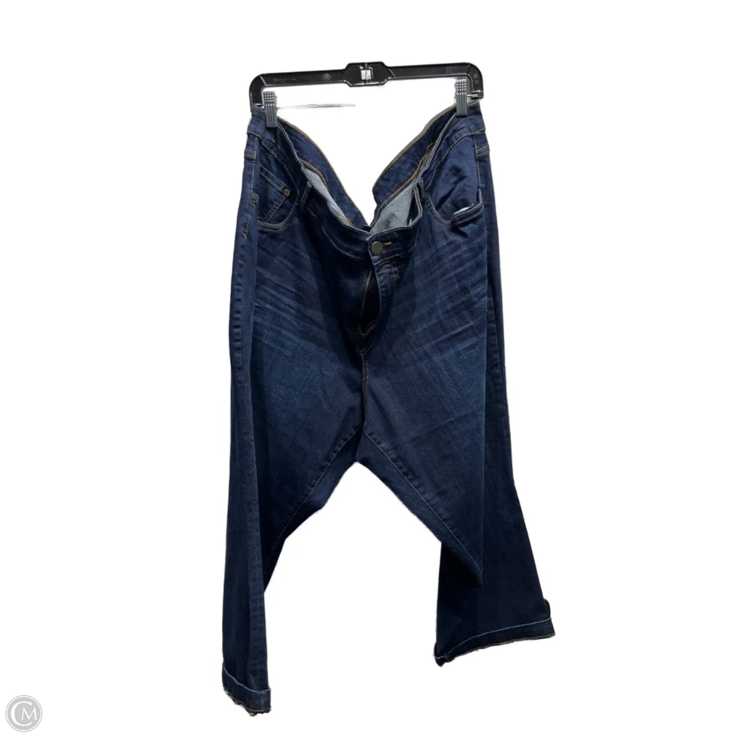Jeans Cropped By Kut In Blue Denim, Size: 24