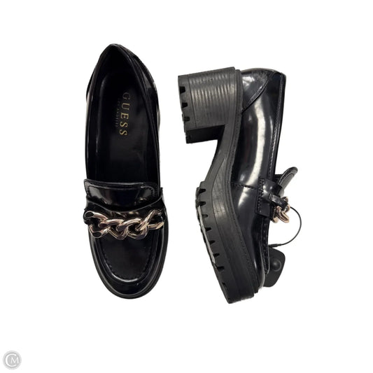 Shoes Heels Block By Guess In Black, Size: 7.5